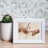 The Creation of Adam in Sistine Chapel by Michelangelo cross stitch pattern - Renaissance embroidery inspired by Michelangelo's masterpiece