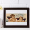 Angels by Raphael cross stitch pattern - Ethereal embroidery inspired by Raphael's masterpiece