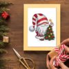 Christmas Gnome cross stitch pattern