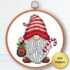 Christmas Gnome cross stitch pattern