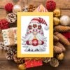 Christmas Gnome cross stitch pattern