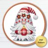 Christmas Gnome cross stitch pattern