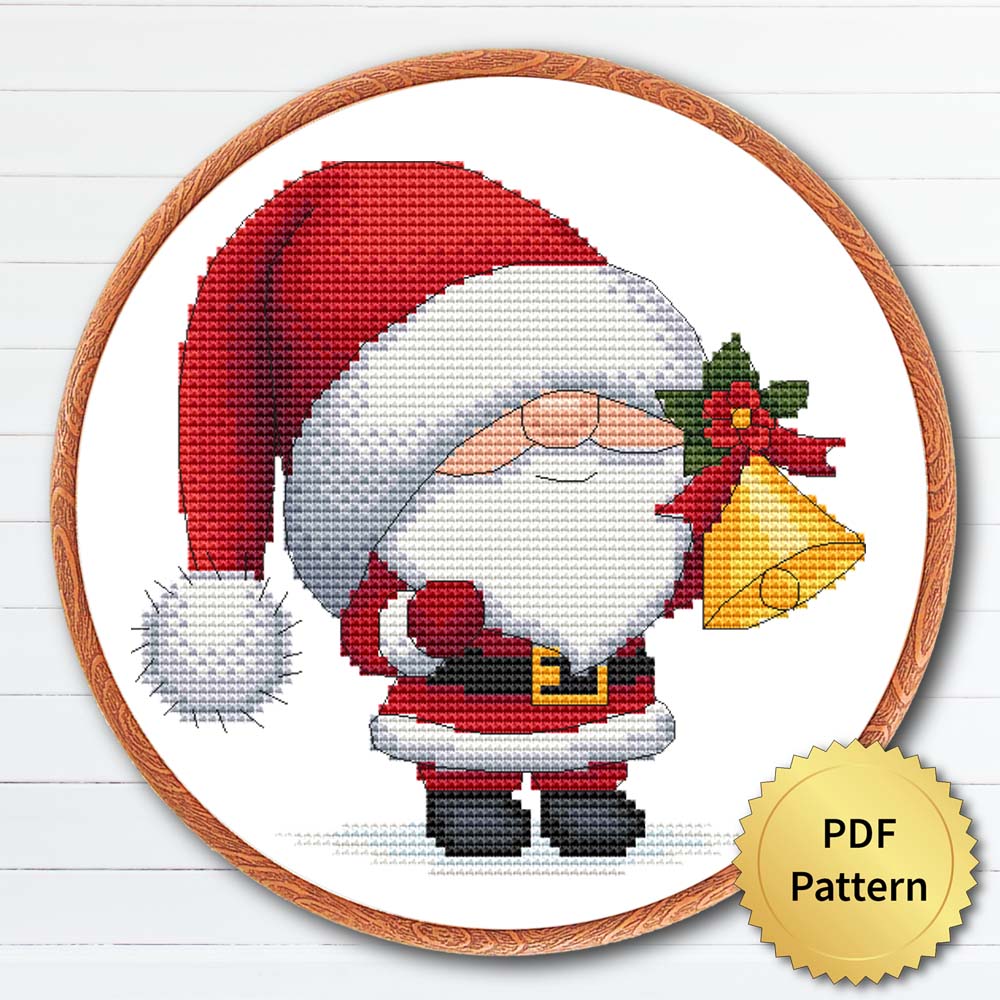 Christmas Gnome cross stitch pattern