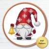 Christmas Gnome cross stitch pattern