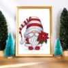 Christmas Gnome cross stitch pattern