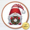 Christmas Gnome cross stitch pattern