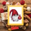 Christmas Gnome cross stitch pattern