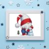 Christmas Gnome cross stitch pattern