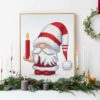 Christmas Gnome cross stitch pattern