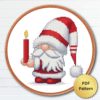 Christmas Gnome cross stitch pattern