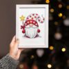 Christmas Gnome cross stitch pattern