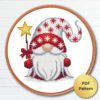 Christmas Gnome cross stitch pattern