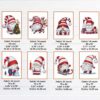 Christmas Gnome cross stitch pattern