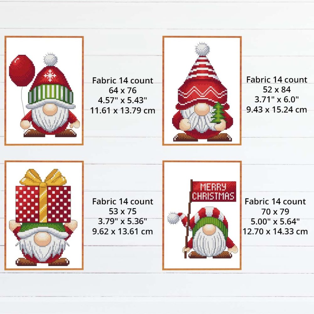 Christmas Gnome cross stitch pattern