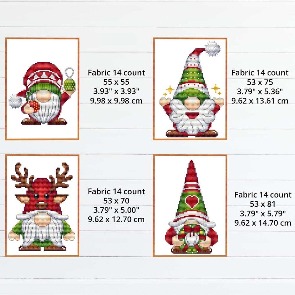 Christmas Gnome cross stitch pattern