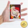 Dream by Pablo Picasso cross stitch pattern featuring a beautiful reproduction of the iconic painting