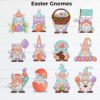 Set of 120 gnomes cross stitch patterns - Gnome-inspired embroidery design