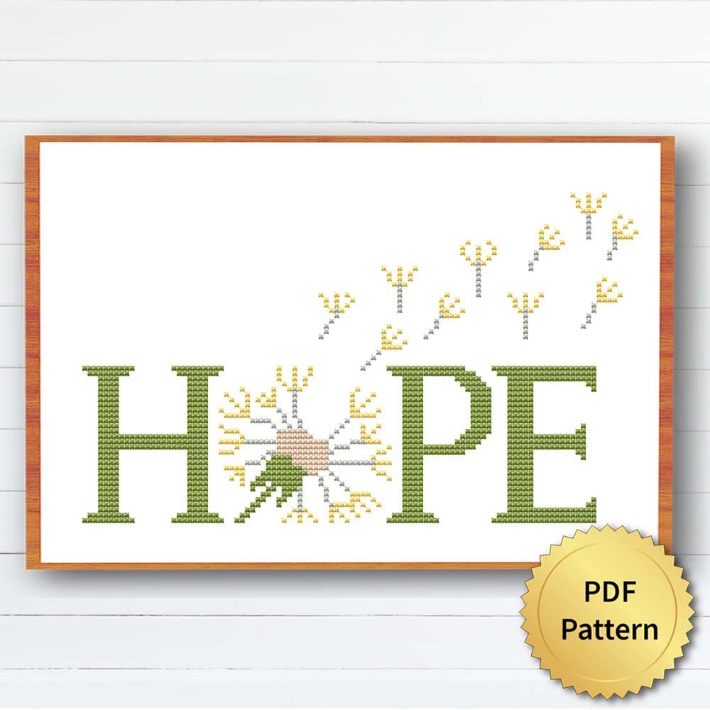 Hope Cross Stitch Pattern