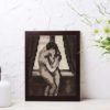 The Kiss by Edvard Munch cross stitch pattern - Artistic embroidery inspired by Munch's masterpiece