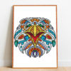 Mandala Eagle cross stitch pattern