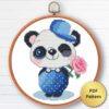 Panda Cross Stitch Pattern