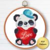 Panda Cross Stitch Pattern