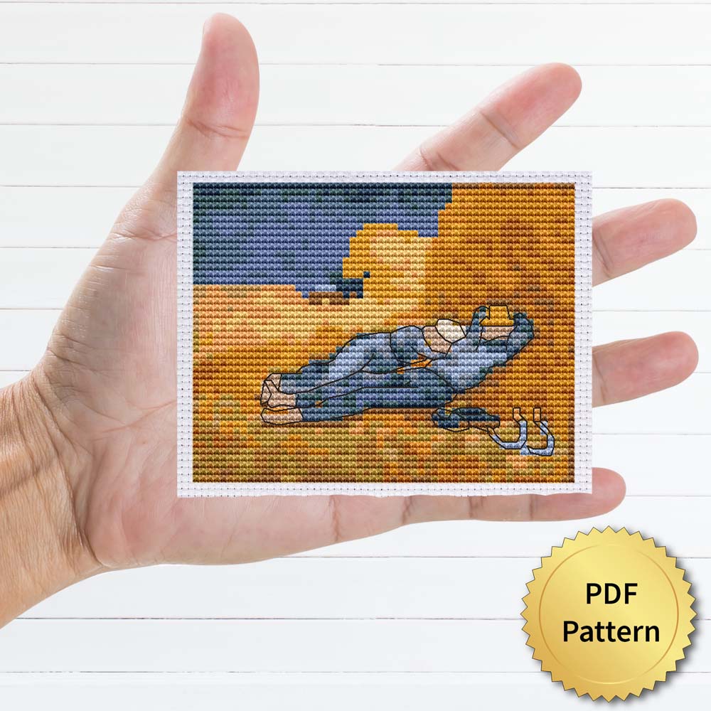The Siesta by Vincent van Gogh Cross Stitch Pattern