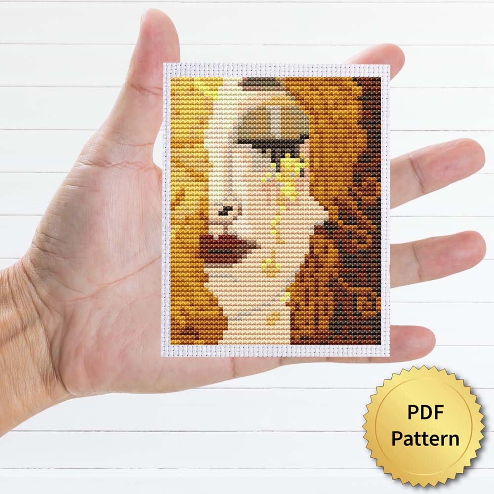 Golden Tears by Gustav Klimt Cross Stitch Pattern