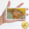 Van Gogh Self-portrait cross stitch
