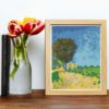Avenue near Arles with Houses by Vincent van Gogh Cross Stitch Pattern