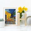 Cafe Terrace at Night by Vincent van Gogh Cross Stitch Pattern