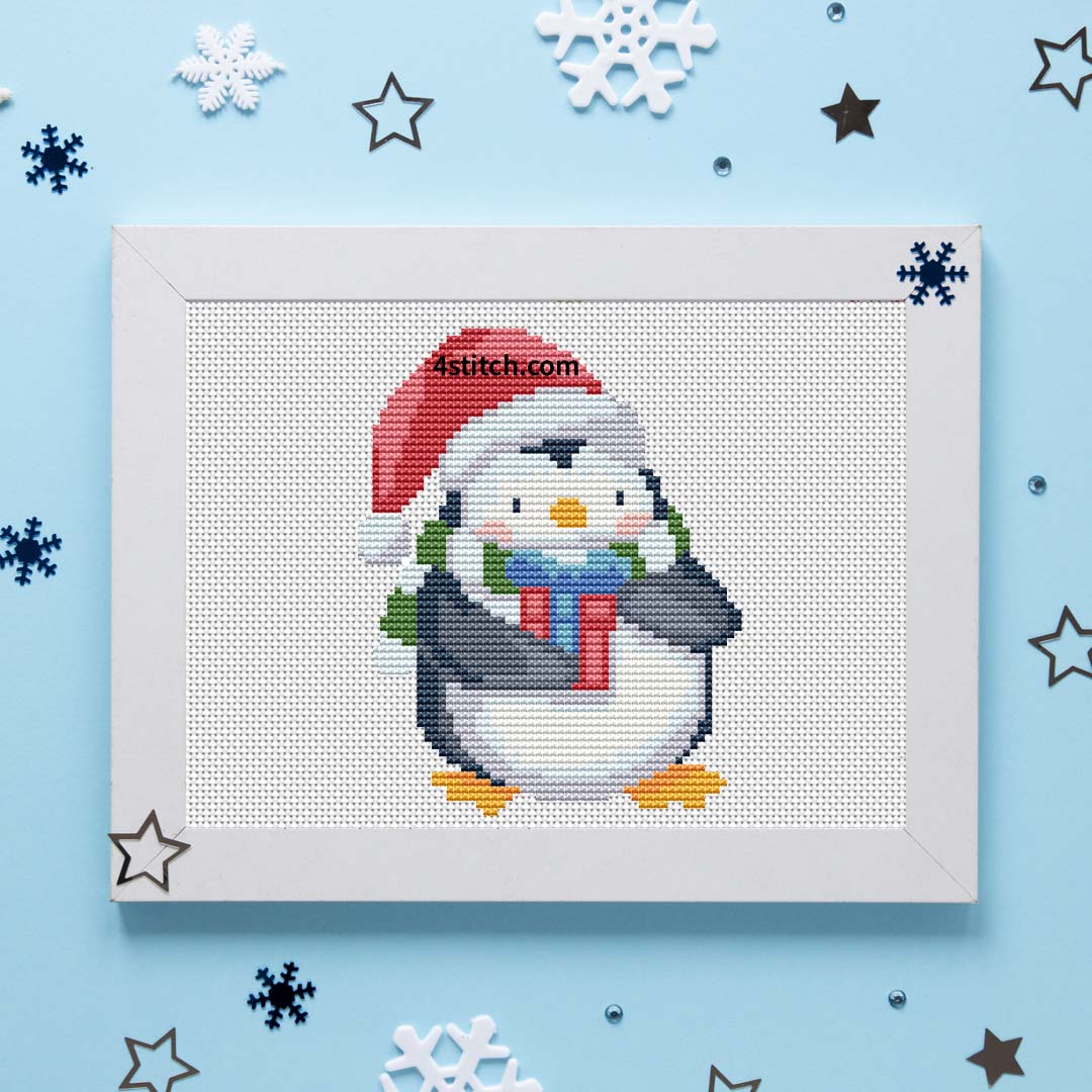 Christmas Cross Stitch Pattern - DIY Embroidery Design