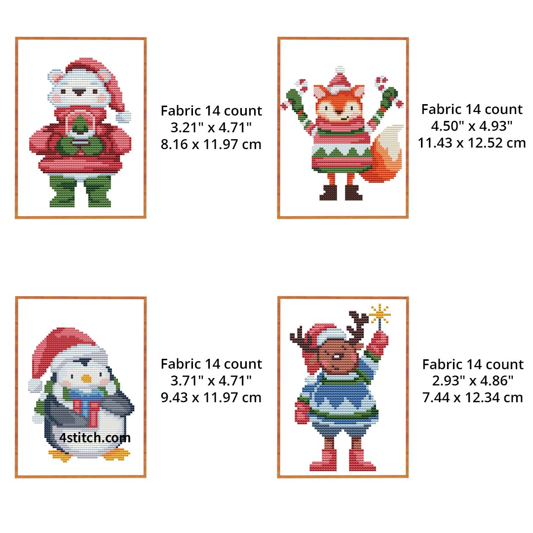 Christmas Cross Stitch Pattern - DIY Embroidery Design