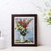 Bouquet of Gladiolas Lilies and Daisies by Claude Monet cross stitch pattern - Artistic embroidery inspired by Monet's masterpiece