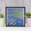 Water Lilies by Claude Monet cross stitch pattern - Artistic embroidery inspired by Monet's masterpiece