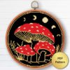 Mushroom Fungi Cross Stitch Pattern