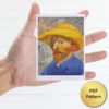 Van Gogh Self-portrait cross stitch