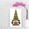 SET of 12 Wizard gnomes cross stitch pattern - Enchanting and magical embroidery design