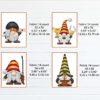 Wizard gnome cross stitch pattern - Enchanting and magical embroidery design