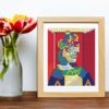 Bust of woman by Pablo Picasso cross stitch pattern featuring a beautiful reproduction of the iconic painting